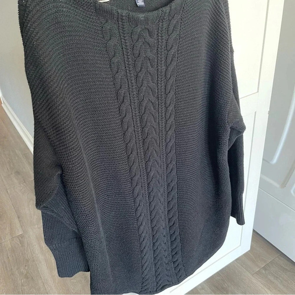 Chaps Black Cable Knit Long Sleeve Women’s Sweater XL - Picture 7 of 12